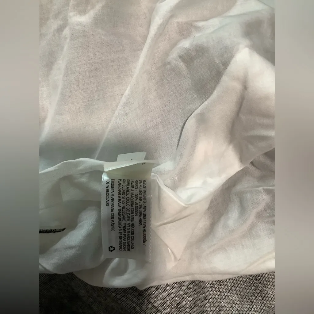 A New Day silver sparkle button in front Pockets Linen Cotton blazer size S - Image 9