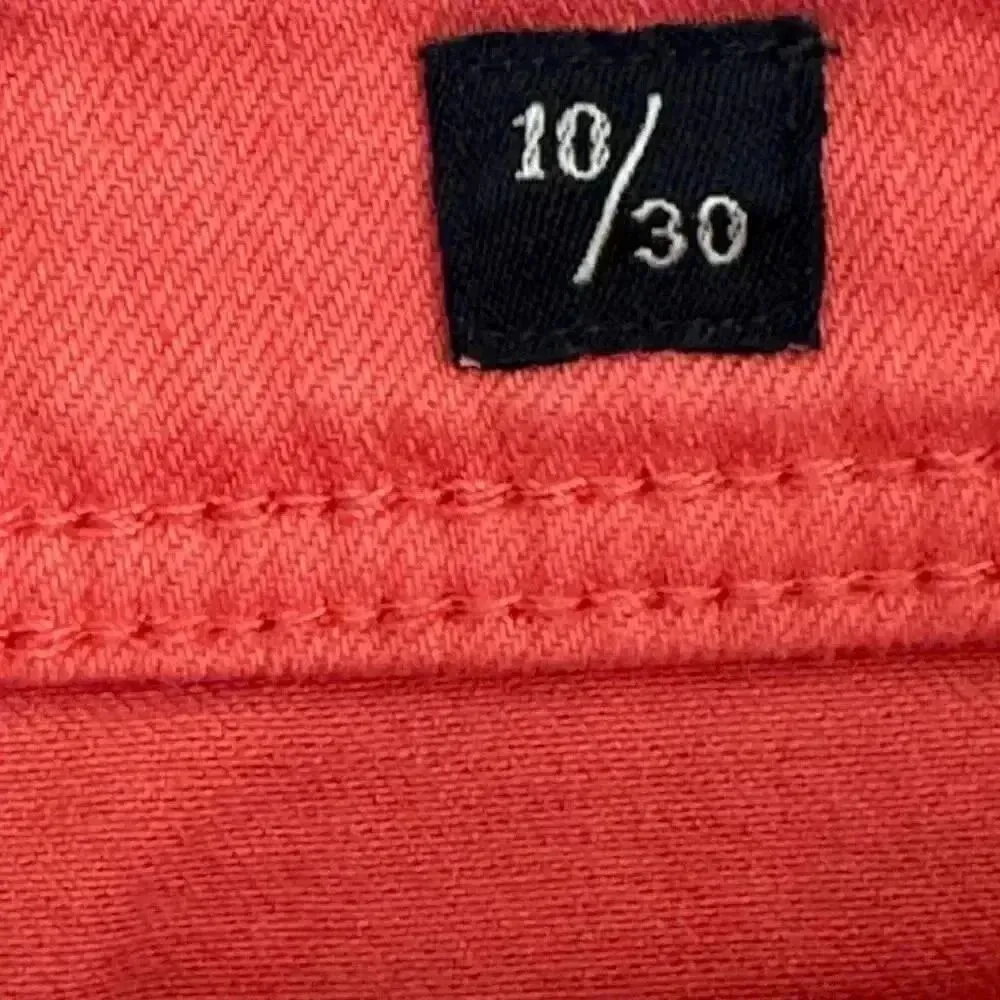 Flag & Anthem Rust Orange Cotton Blend Casual High Rise Sporty Comfy Soft Premiu Orange Size 10 - Image 5