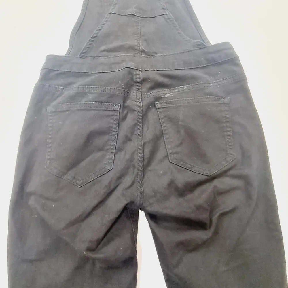 Superdown Gia Denim Overalls in Black Small - Image 9