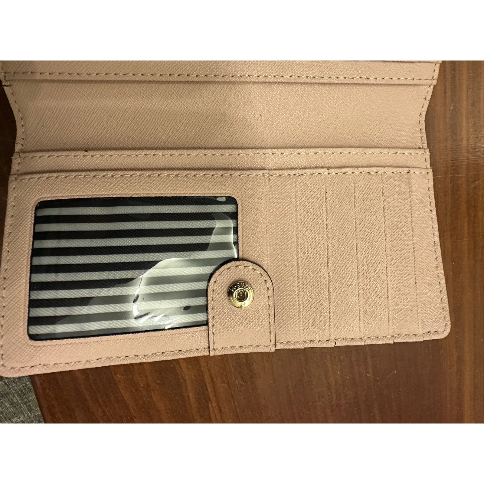 Kate Spade Neda Bifold‎ Wallet Pink Bow Rhinestone Embellished Zip Around VGUC - Image 3