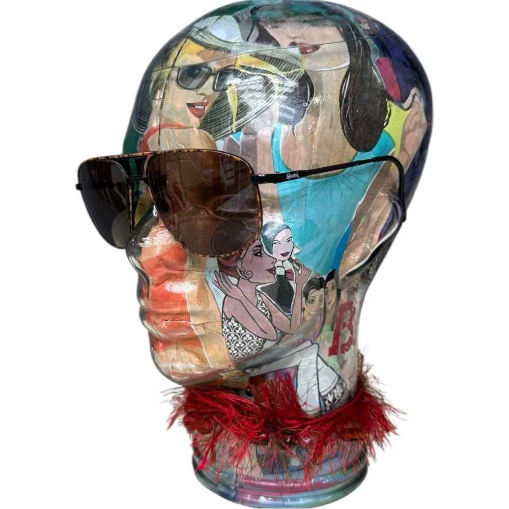 Vintage BerDel Sferoflex Blackwood Vintage Sunglasses Made in Italy Brown - Image 5