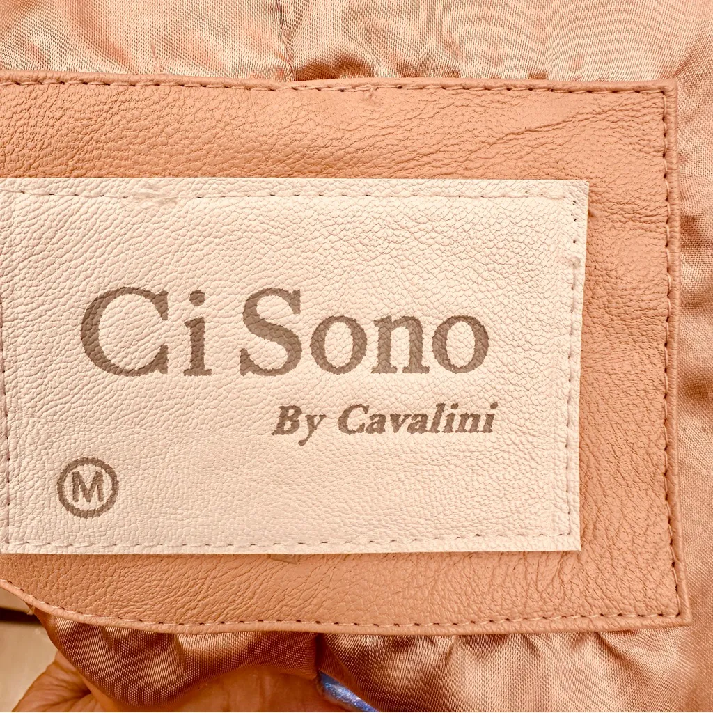 Ci Sono  Cavalini 100% vegan leather moto jacket - Image 14