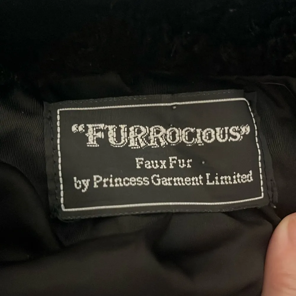 Furrocious by Princess Garment Limited Faux Fur Coat Black Size 1X - Image 2