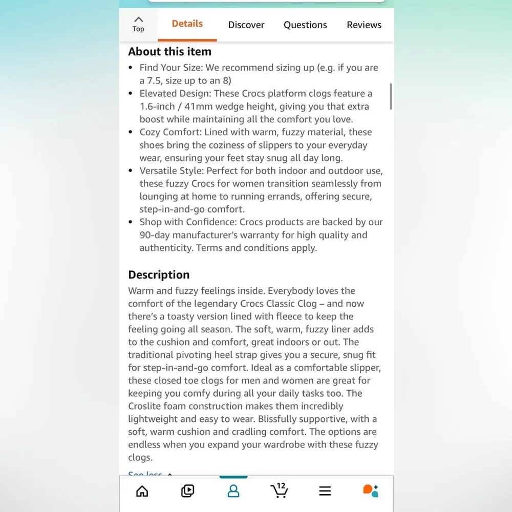 Crocs women classic platform lined clogs - Image 6