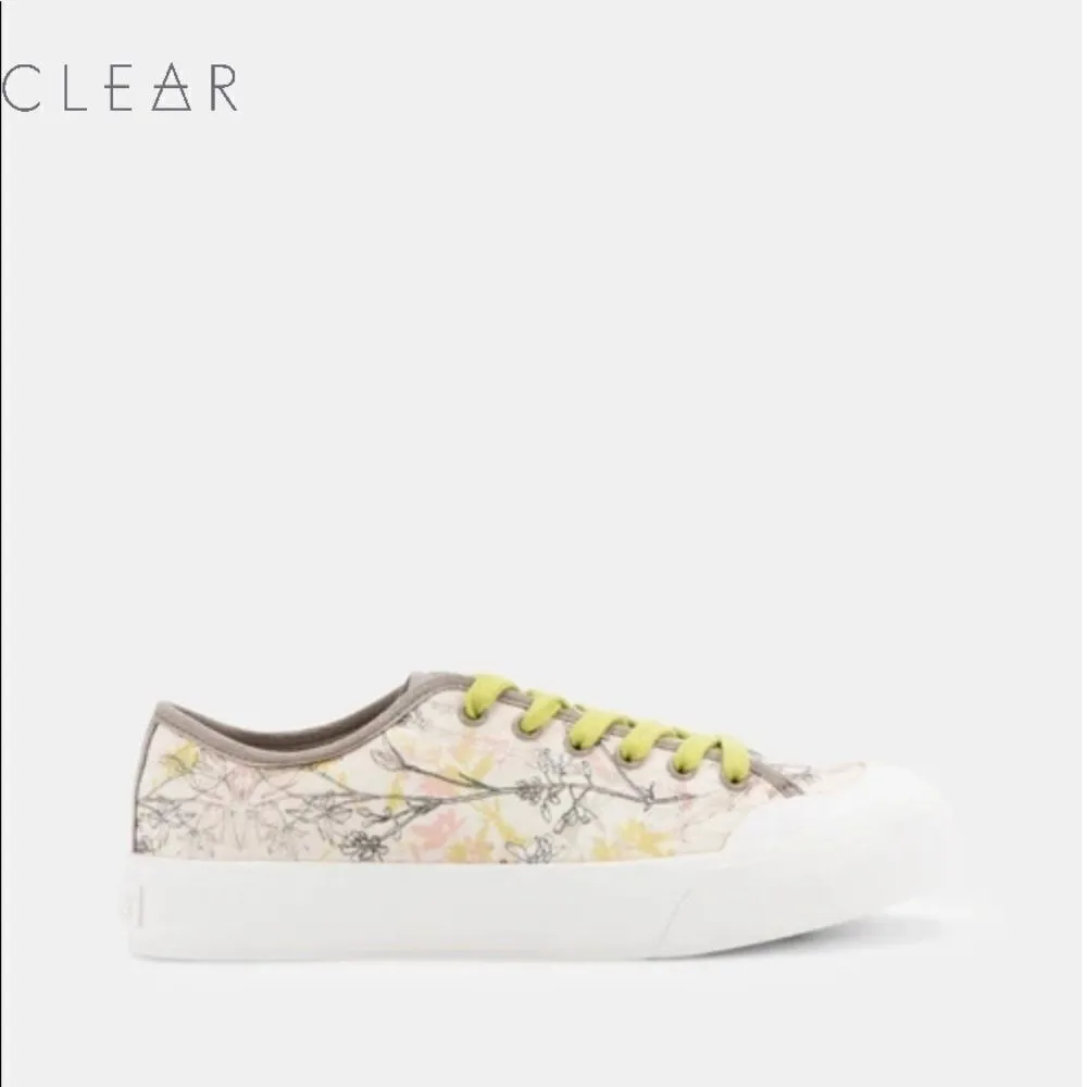 Clear by dolce vita BRYTON SNEAKERS IN CREAM MULTI FLORAL sz 7.5 Green - Image 3
