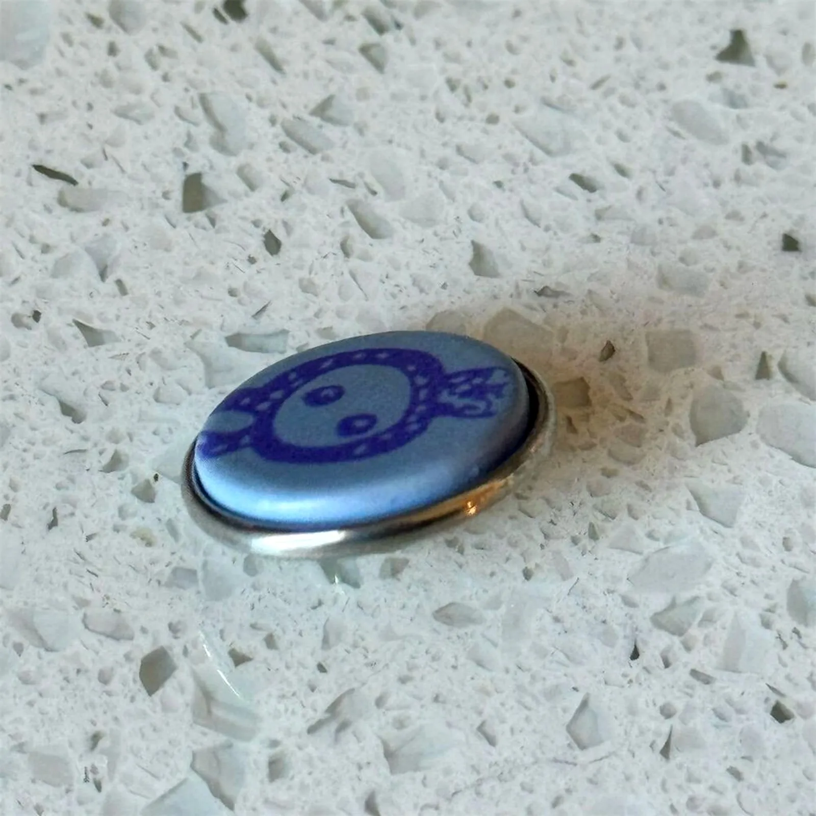 RARE Noosa Amsterdam Utah Woman Blue Snap Charm Unique Handmade by Artist - Image 2