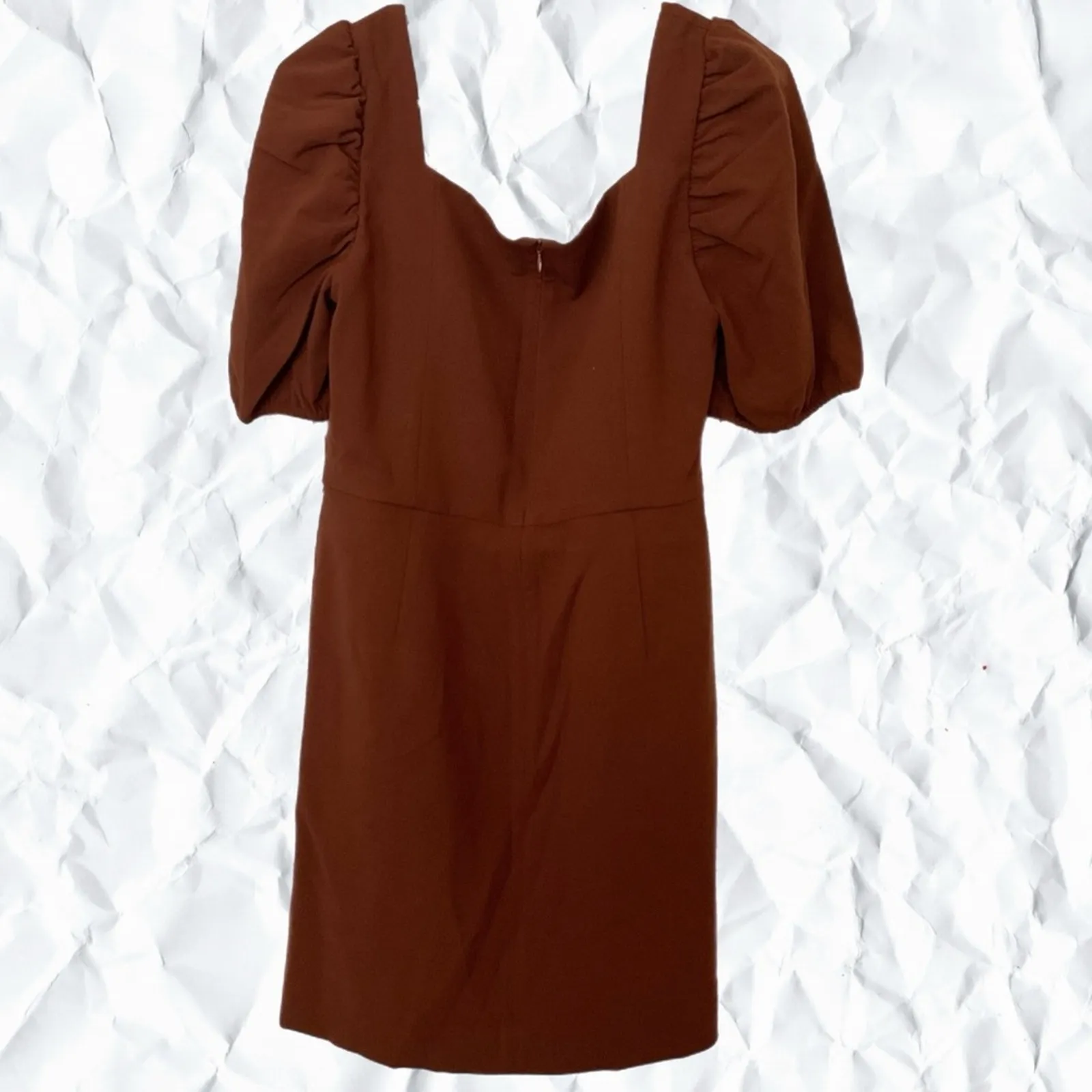 French Connection Berina Whisper Minidress in Casablanca Brown Size 12 - Image 2