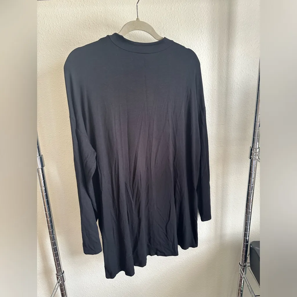 EILEEN FISHER Black Long Sleeve Shirt. - Image 6