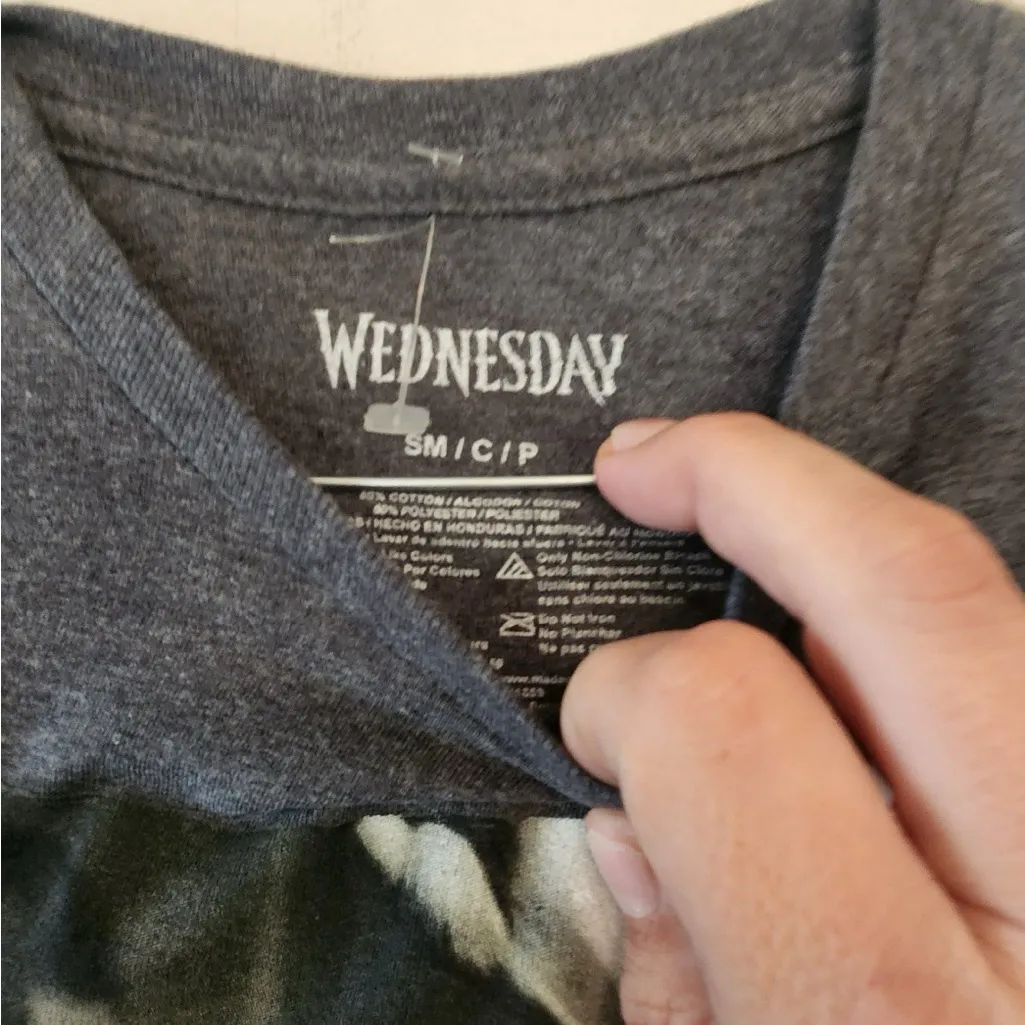 Wednesday Adams Black Graphic Short Sleeve T - Image 3