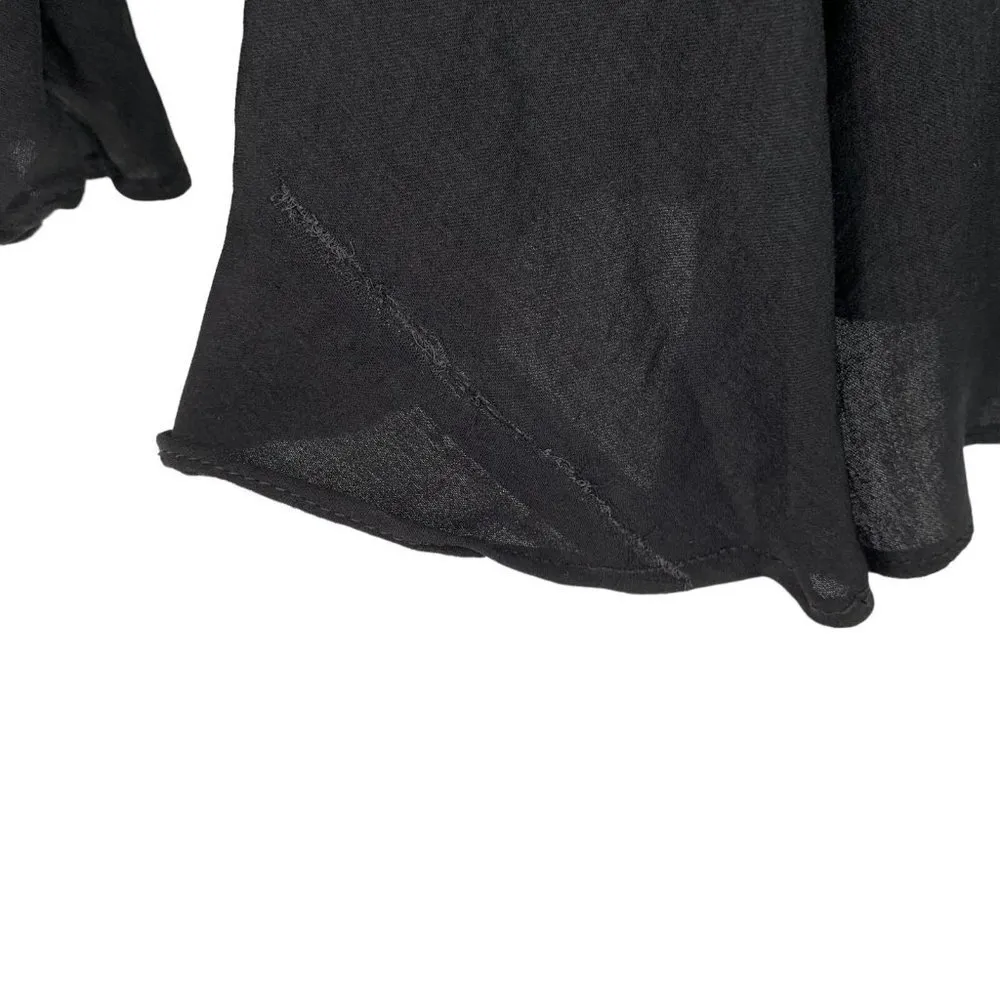 Slate & Willow Ruffle Trim Tweed Jacket Size 2 Peplum Zip Blazer - Image 7