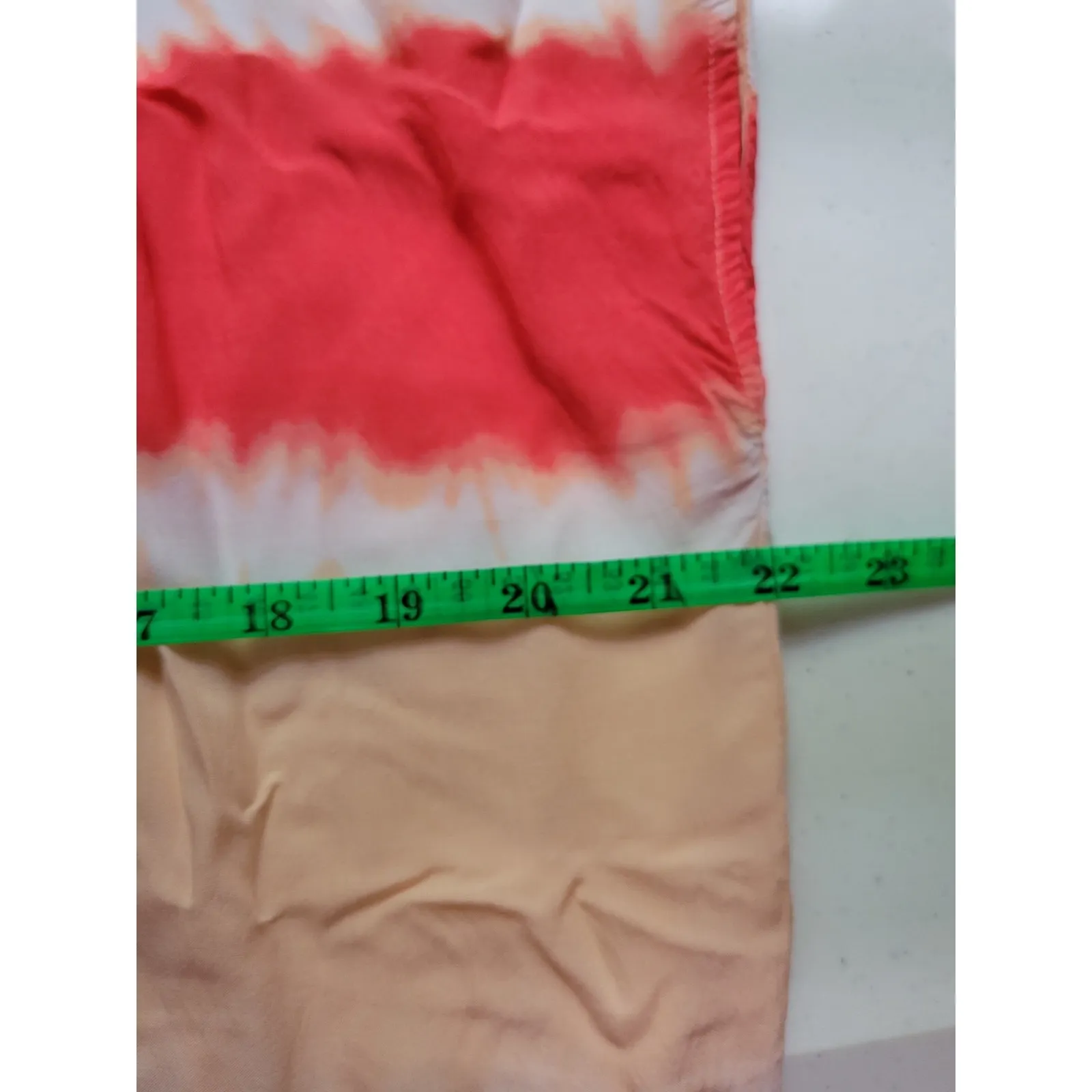 Ombre Peasant Top Summer Beachy Boho Hippie‎ Tie Dye Lightweight Groovy Size M - Image 4