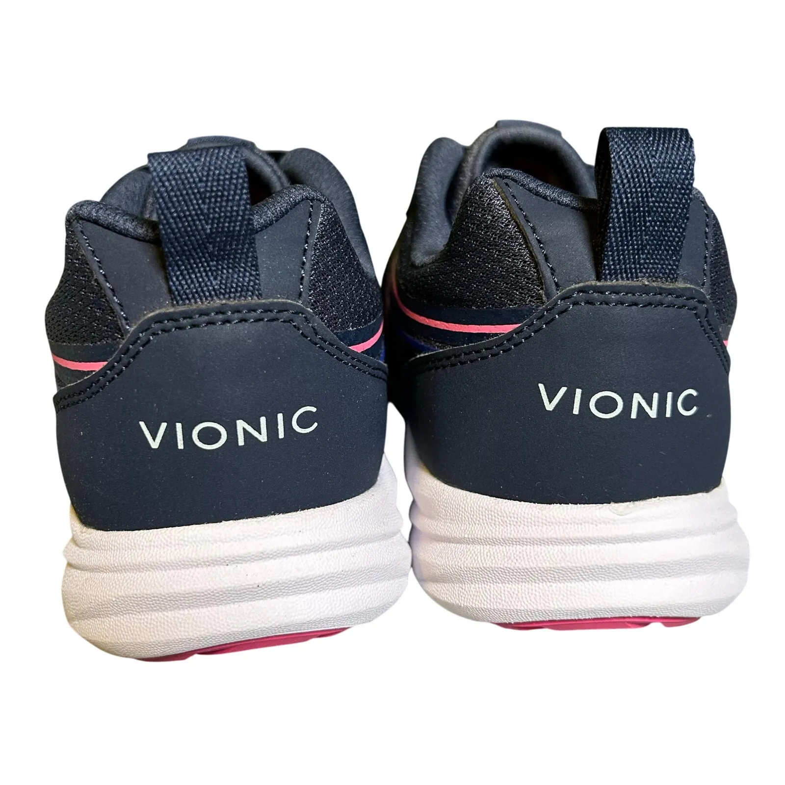 Vionic Women's Shayna Comfort Lightweight Mesh Navy Slip-On Sneaker 6 - Image 4