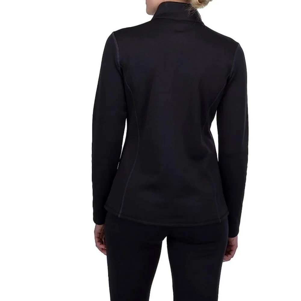 Spyder Woman’s  Black Popover‎ Base layer Top - Image 3