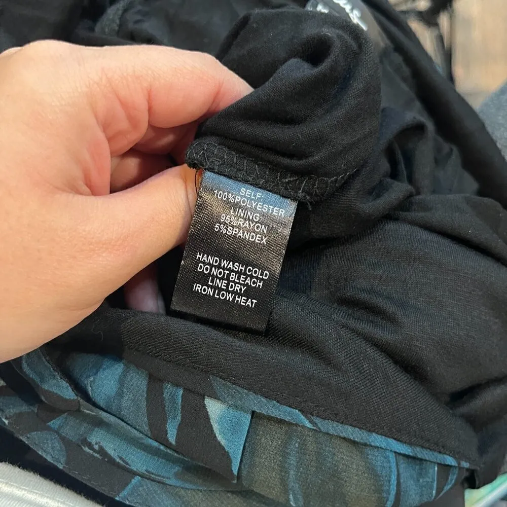 Lulu's black and teal patterned midi dress - Image 7