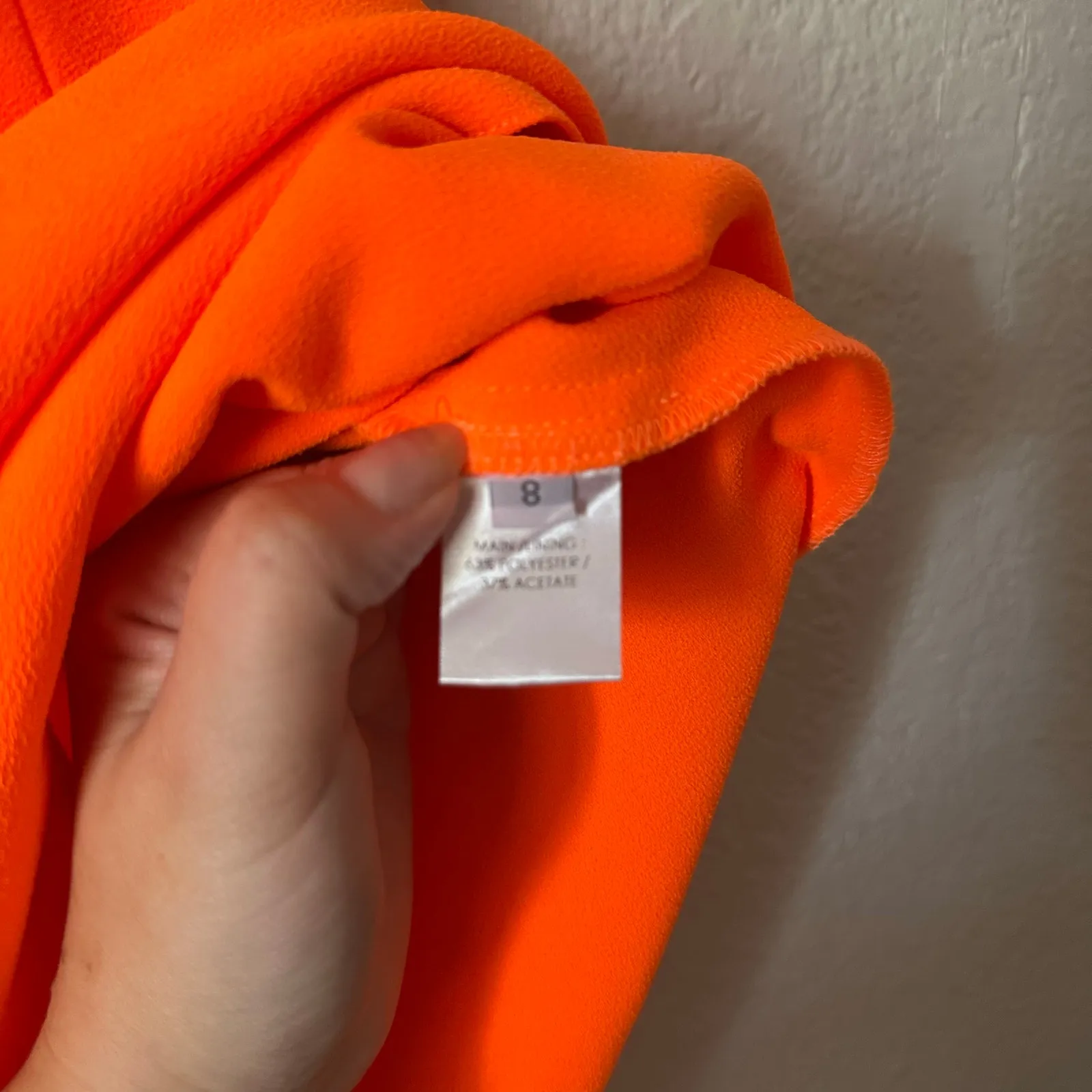 Alex Perry Neon Orange Strapless Mini Cocktail Dress Size 4 - Image 6