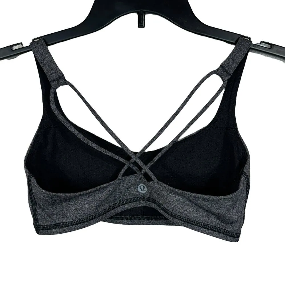 Lululemon  SZ 6 Free to Be Bra Sweat Wicking Stretch Strappy Back Light Support - Image 2