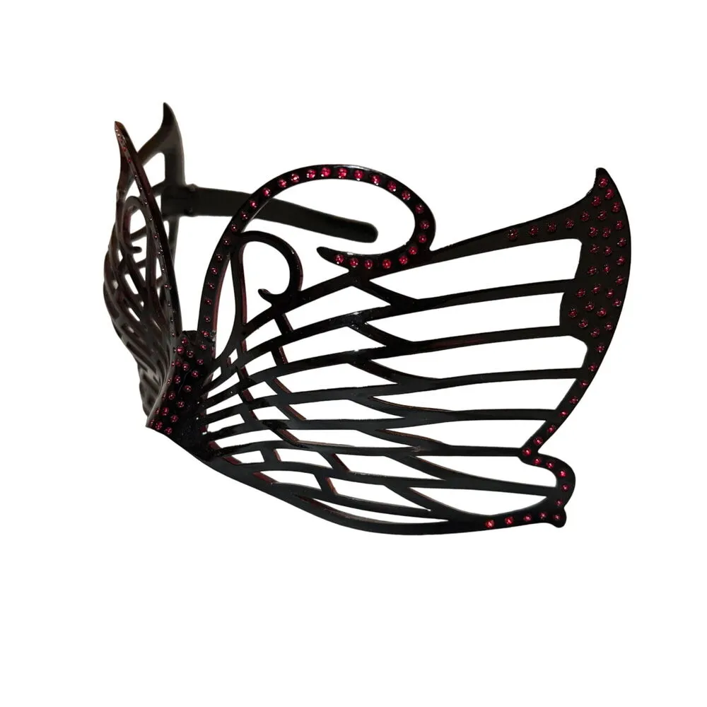 Womens Butterfly Glasses Costume Mask Halloween Masquerade Party - Image 7