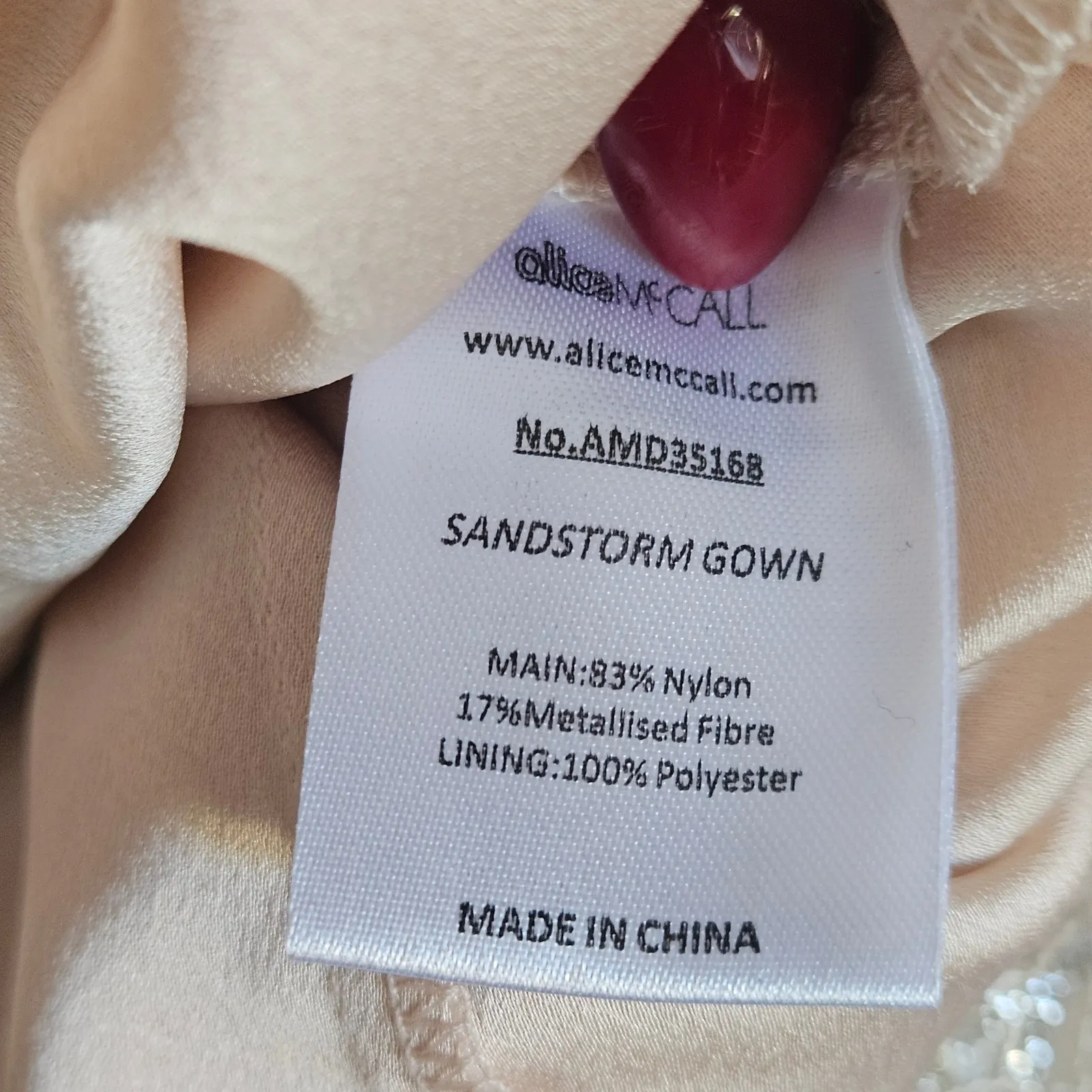 NWT Alice‎ McCall Sandstorm Wedding Gown Lace Dress US 2 Mermaid $995 - Image 5