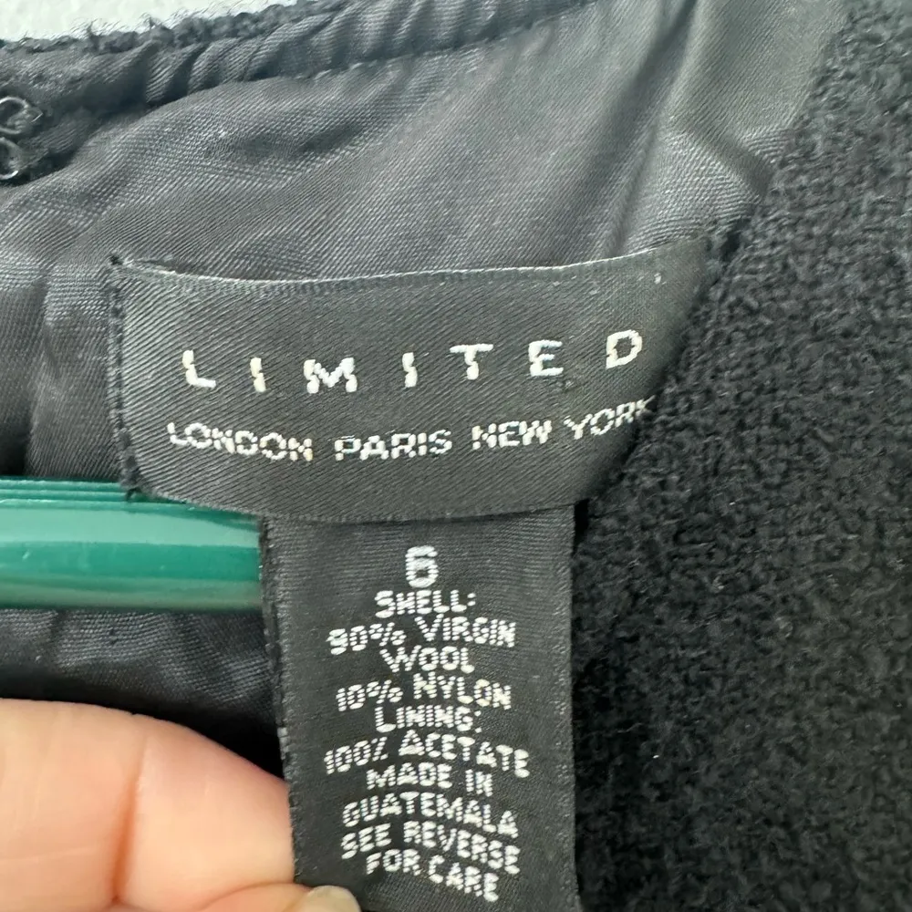 Virgin‎ Wool Sleeveless Little Black Dress The Limited Size 6 - Image 2