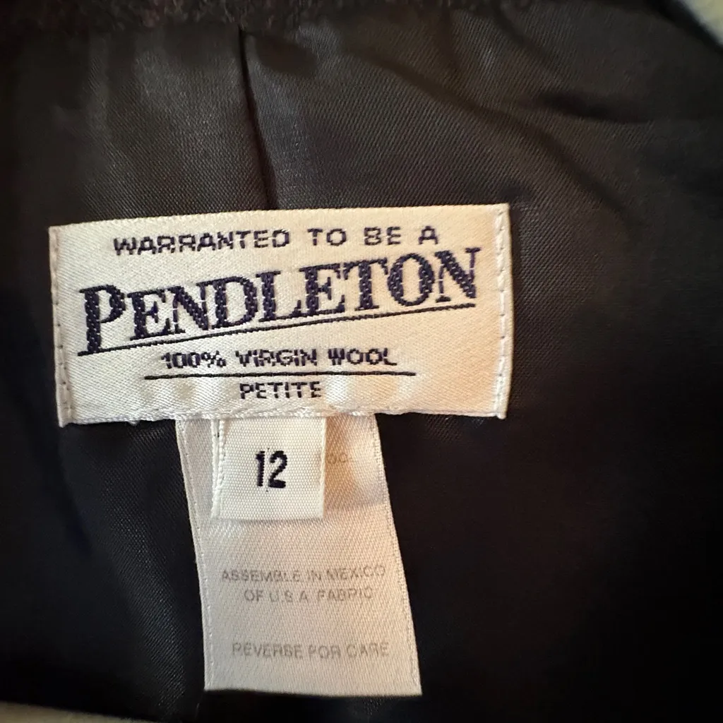 Pendleton  Black Blazer Professional Tailored Suit Jacket - Image 5