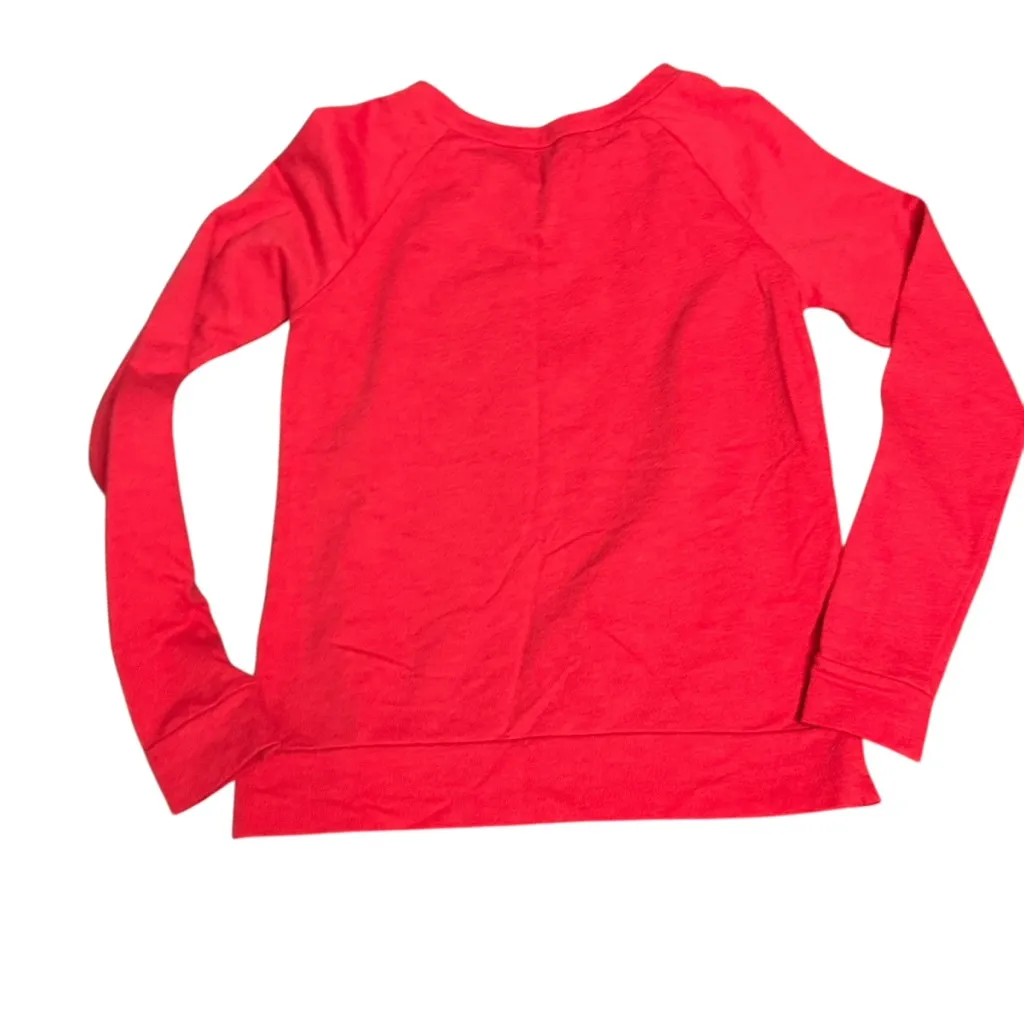 Peanuts Red Sweatshirt with Snoopy and Woodstock Size XS - Image 2