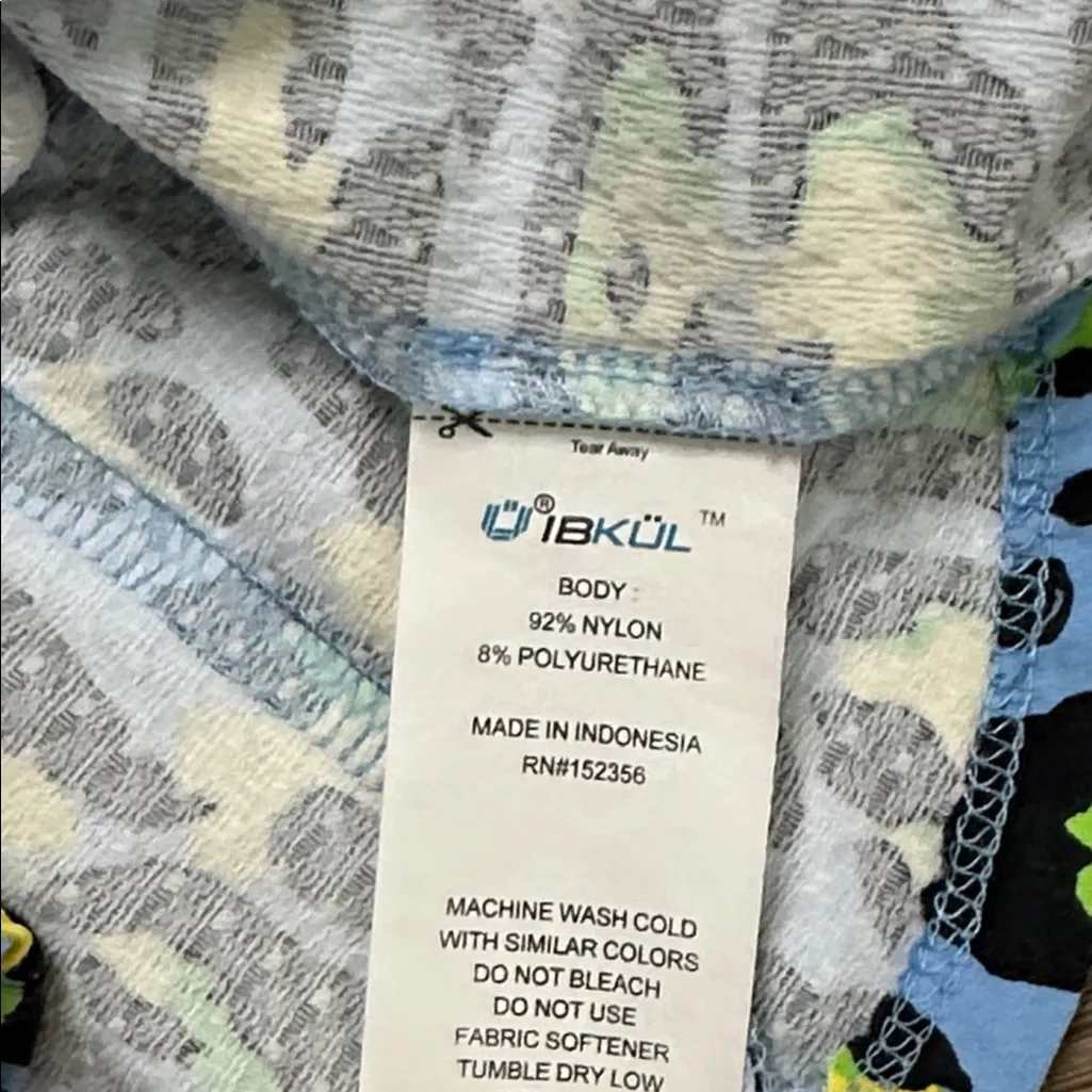 IBKUL Short Sleeve Gordet 1/4 Zip Pocket Golf Dress Gemma Print Blue Yellow S/M Size undefined - Image 12