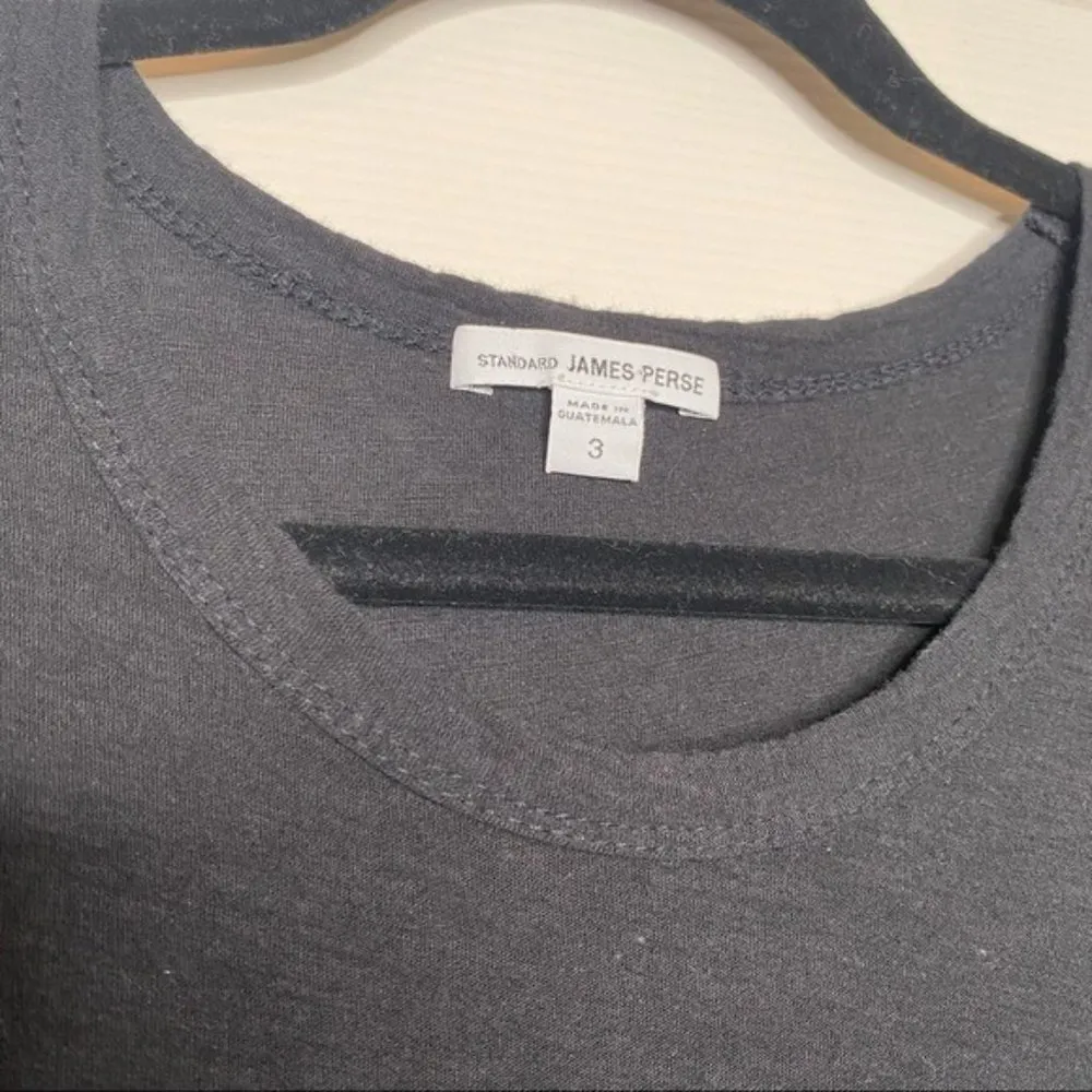 James Perse Stretch Jersey Blouson T-Shirt Dress Size Large - Image 5