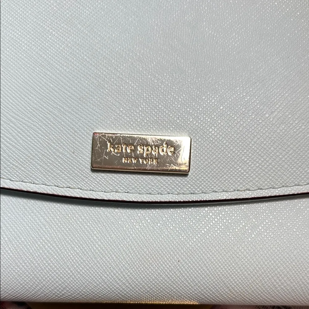 Kate Spade Laurel Way Winni   powder blue Crossbody Bag with Gold Hardware - Image 4