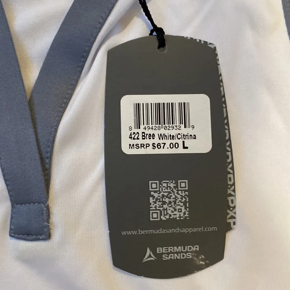 NWT Bermuda Sands Bree Top SIZE L White Size L - Image 3