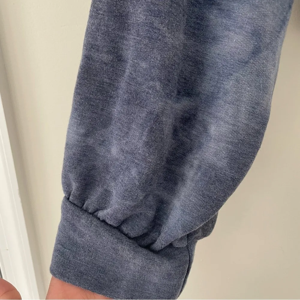 Abound Women's Tie Dye Half Zip Long Sleeve Cropped Sweatshirts Blue Size L, NWT - Image 4