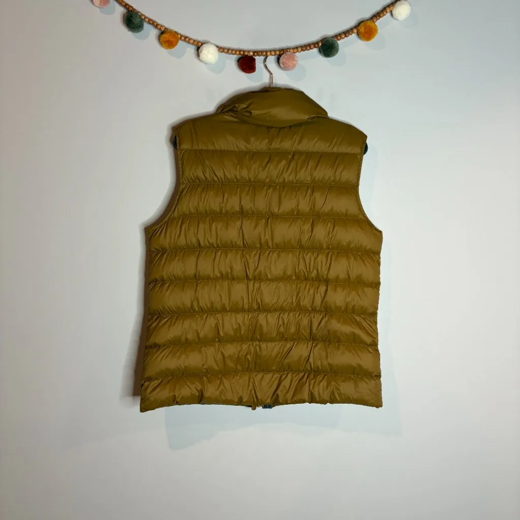 Eddie Bauer tan/mustard down puffer vest - Image 5