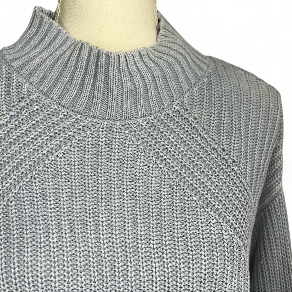 Aeropostale blue Mock-Neck Sweater preppy scandi girl Normcore Cabincore - Image 3