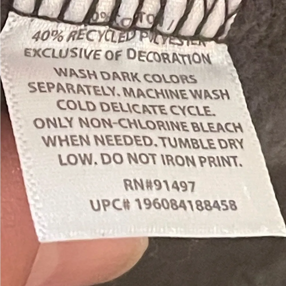 State Of Mine Women's Size M Paris Embroidered Gray Sweater Ribbed Casual Size M - Image 8