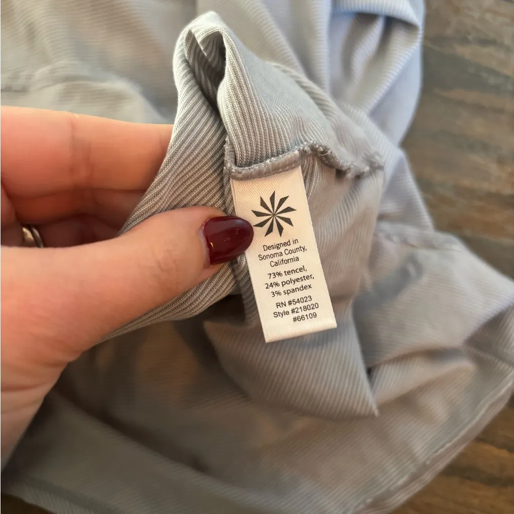 Athleta Gray Long Sleeve Top Size XL - Image 5