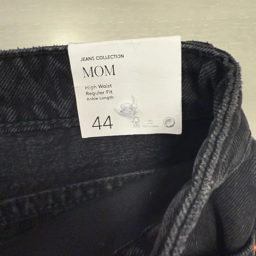 Mango MNG Women Size 12 (44) Mom Jeans High Waist‎ Regular Fit Ankle Length New - Image 7