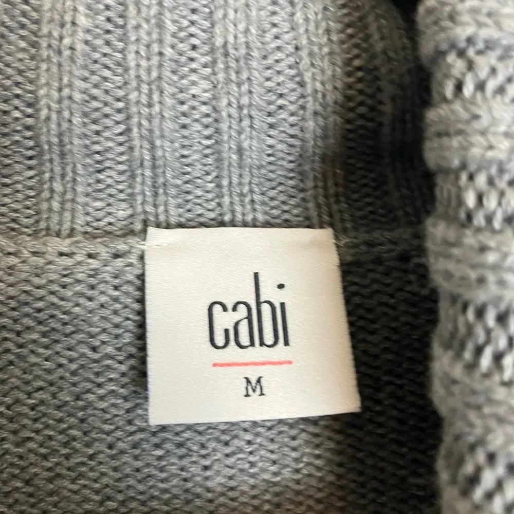 CAbi Eden Gray Purple Pullover Chunky Sweater - Image 4