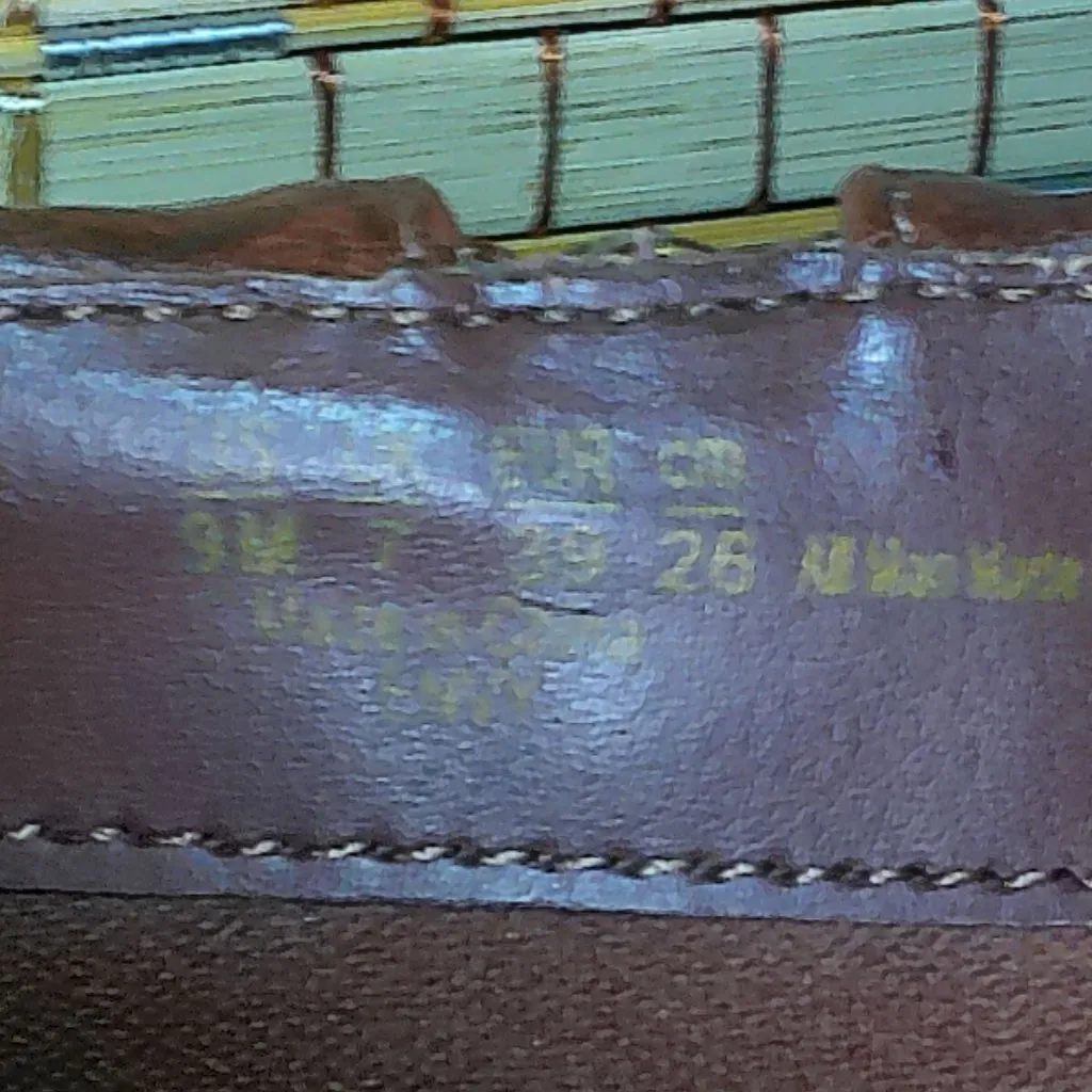 Fergalicious Envy Wedge Heeled Bootie Brown Size 9 - Image 5