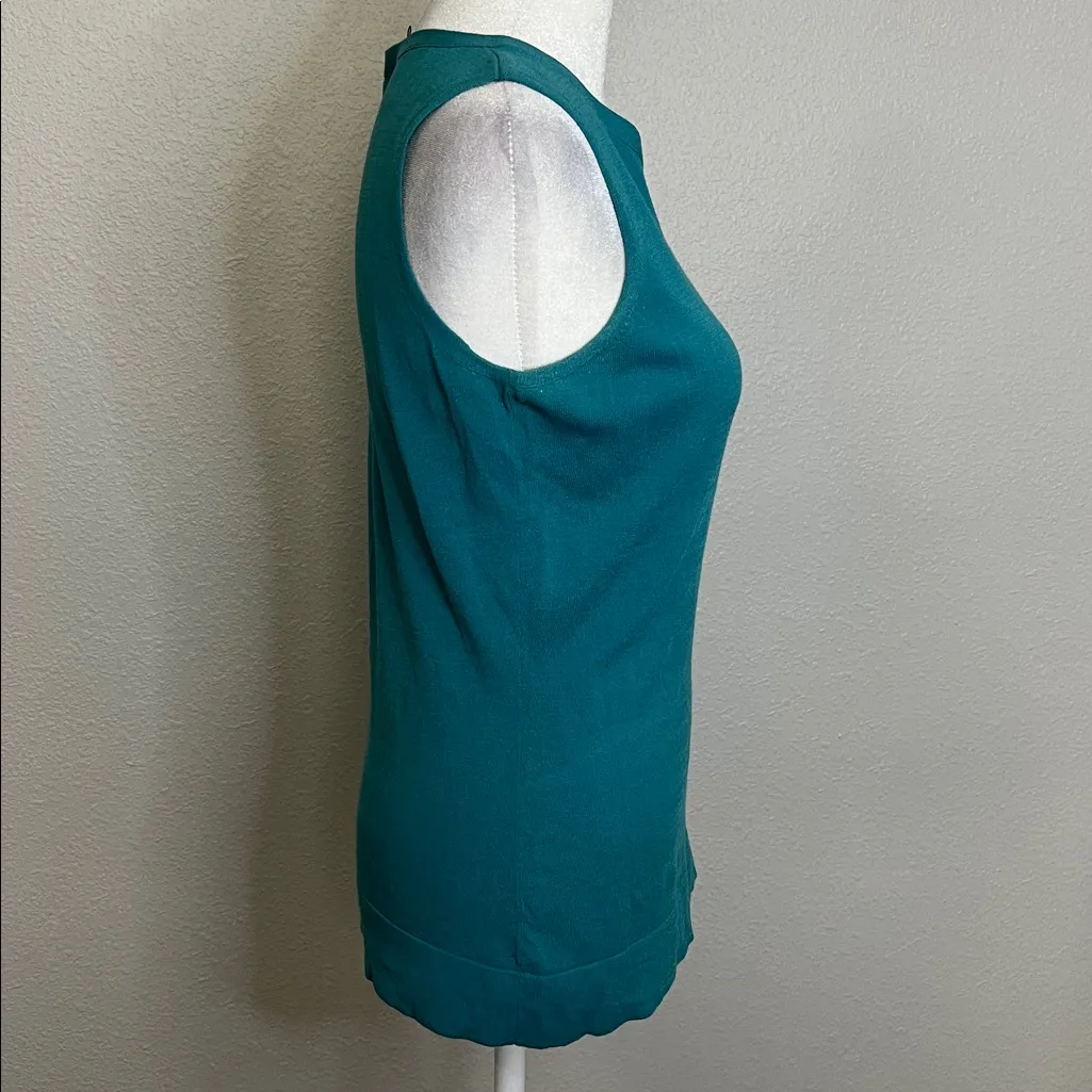 Lafayette 148 Lightweight Sweater Shell Blue Size Small - Image 2