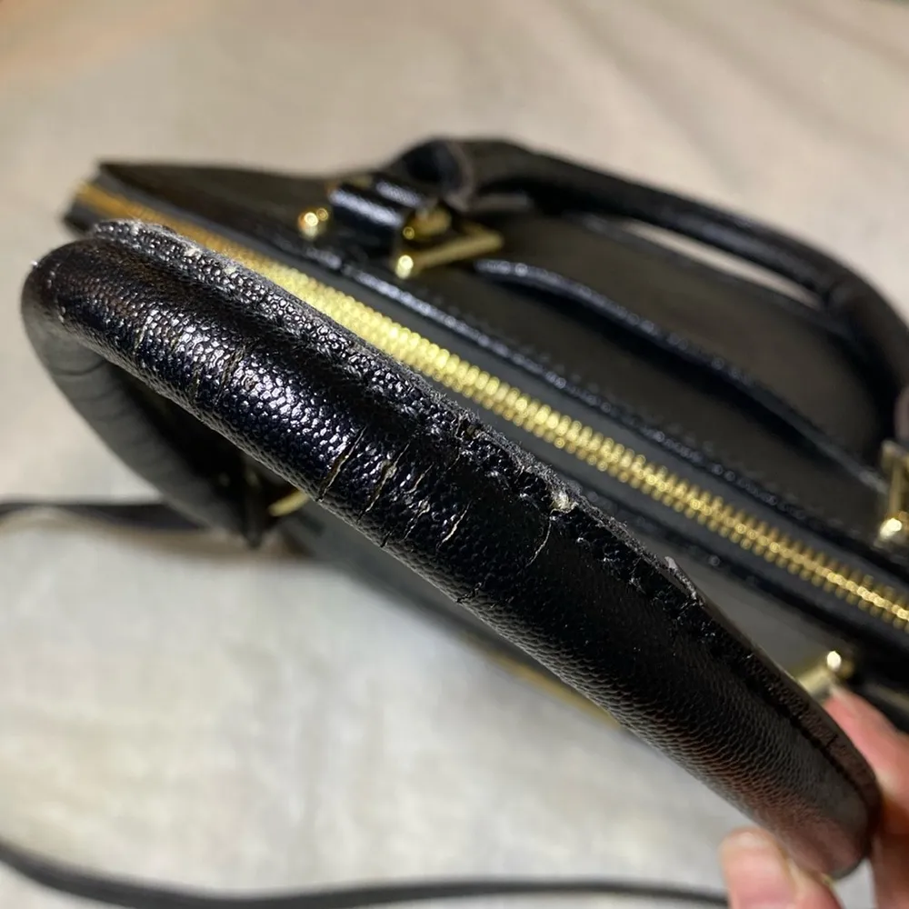 Anne Klein Black Dome Satchel EUC some flaws - Image 14