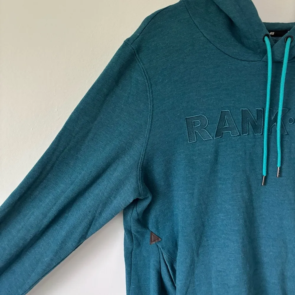Rank 45 Blue Hoodie Pullover Sweatshirt Size L - Image 5
