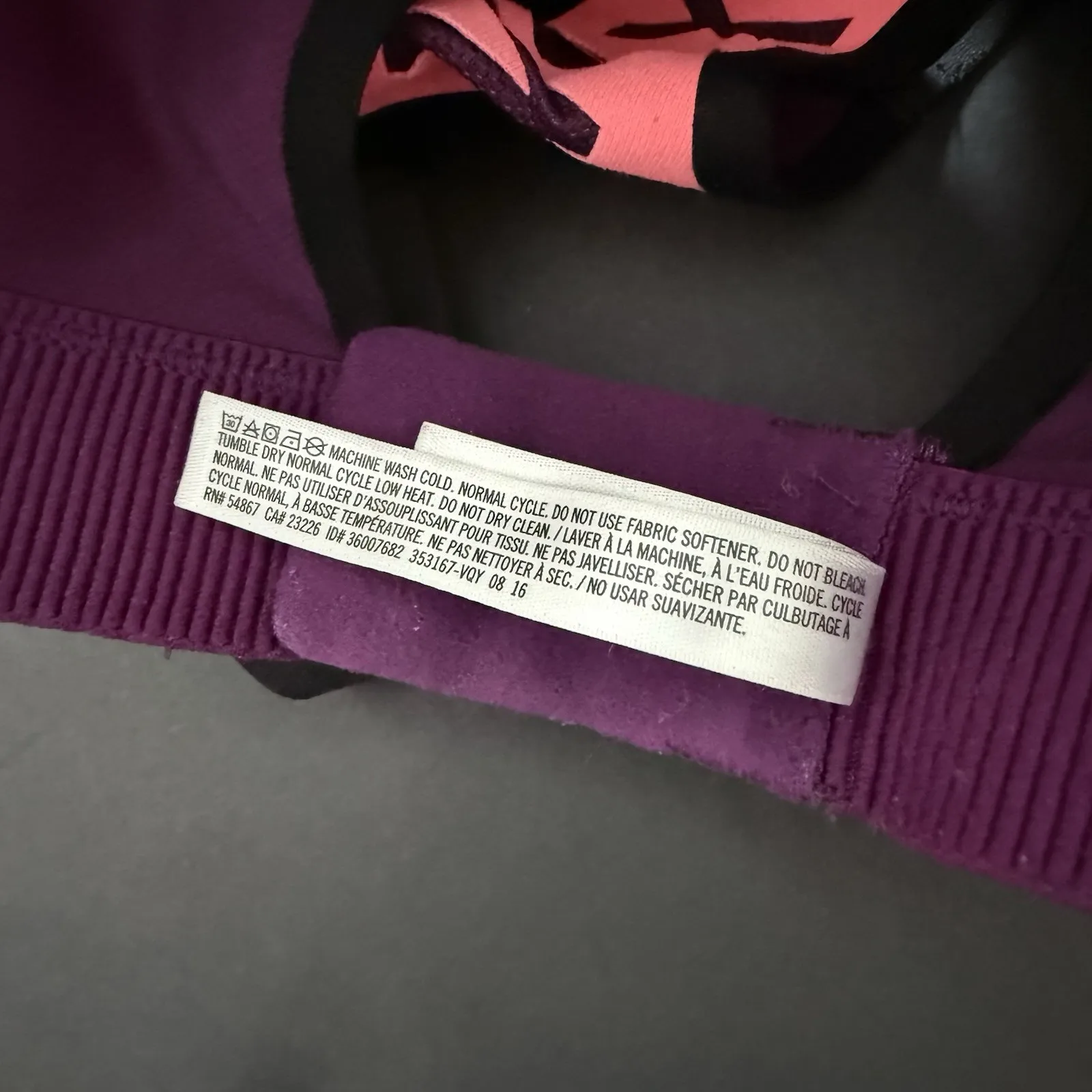 VSX Victorias Secret Incredible Sports Bra 32 DD High Impact Racerback Underwire - Image 7