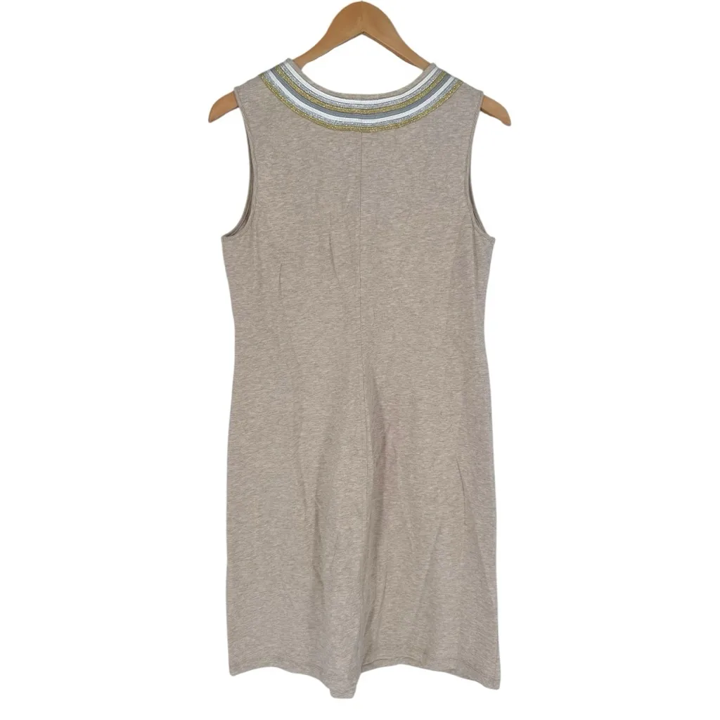 Catherine Malandrino French Terry Dress in Oatmeal Heather size Medium Cotton - Image 7