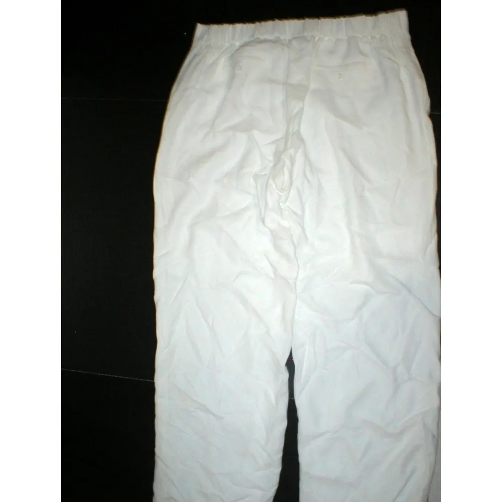 Womens Worth New York NWT $498 14 White Crepe Crawford Pants Lined Relaxed - Image 5