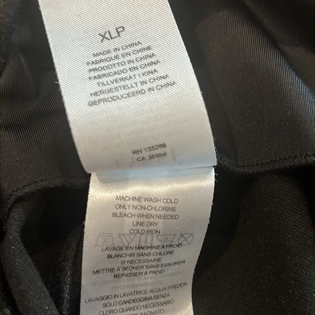 Lysse Gina Plaid Bootcut Pant XL Petite Navy Blue Black Yellow Gray High Rise - Image 7