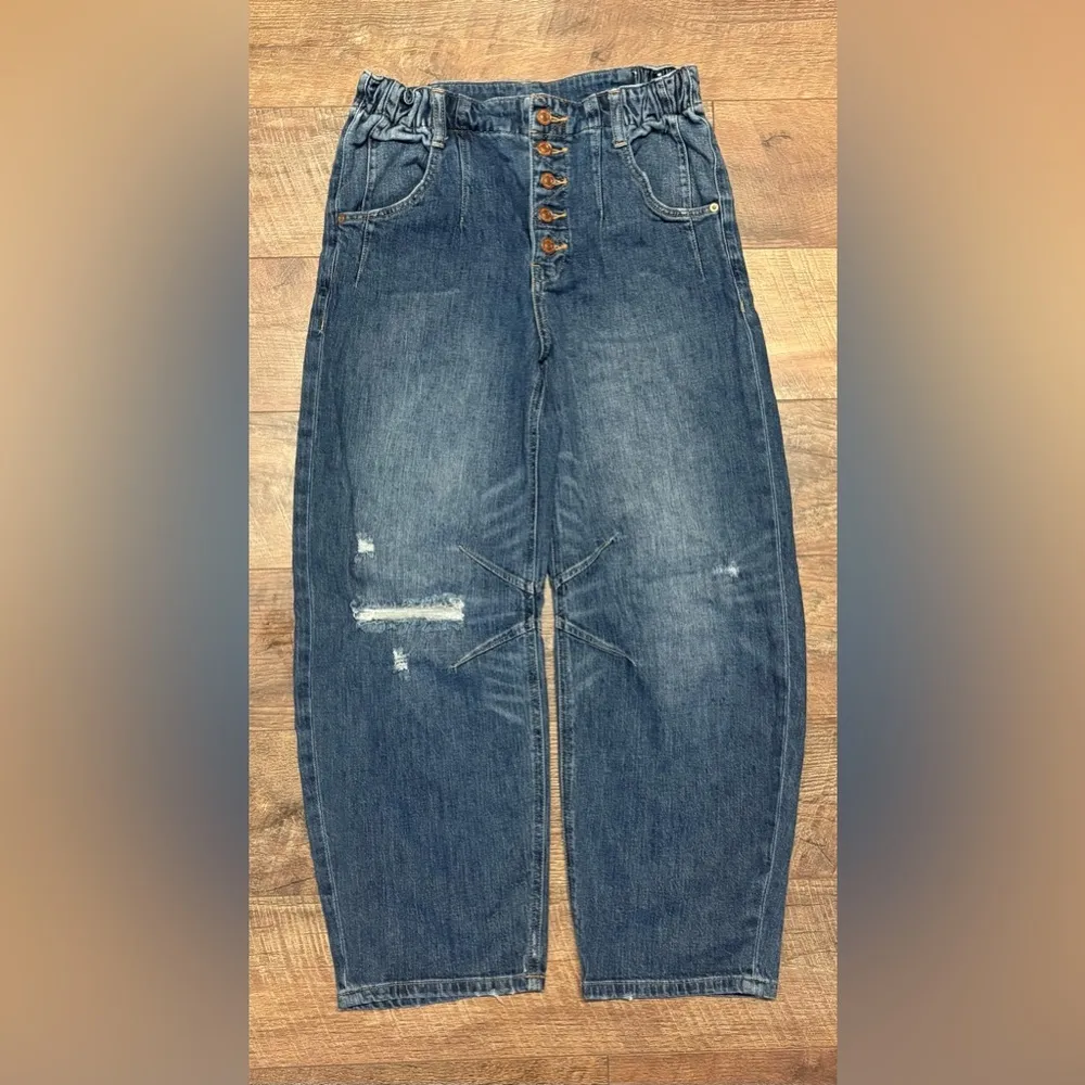 Anthropologie Pilcro The Arch Tapered Cotton Blend Jeans Size 27 - Image 2