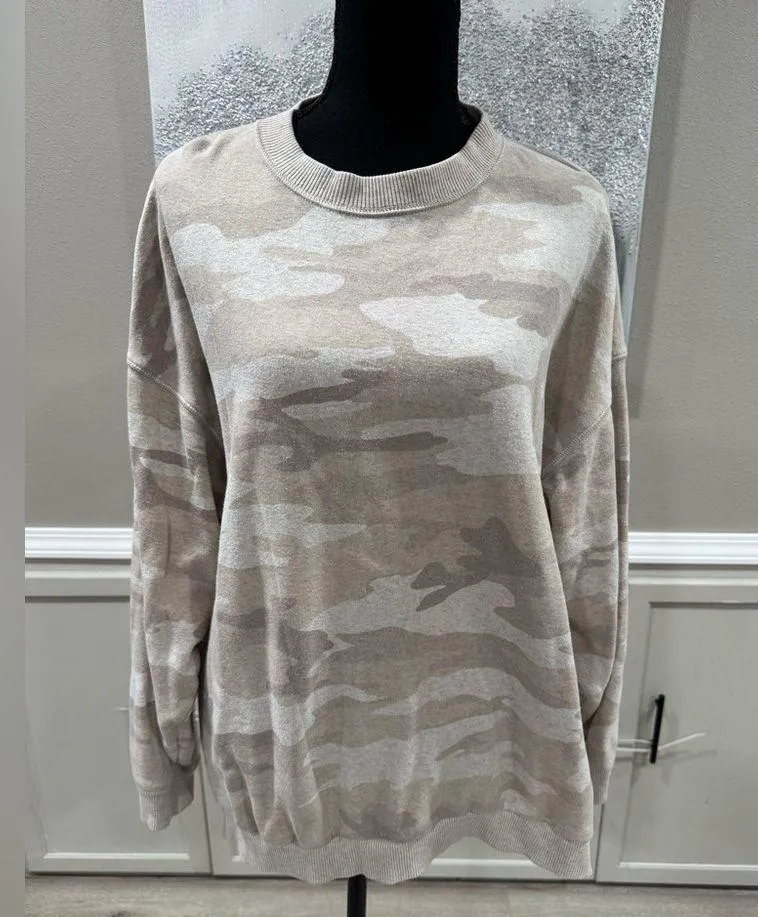 AE Fleece Oversized Vintage Crew Neck Sweatshirt Size Medium - Image 5