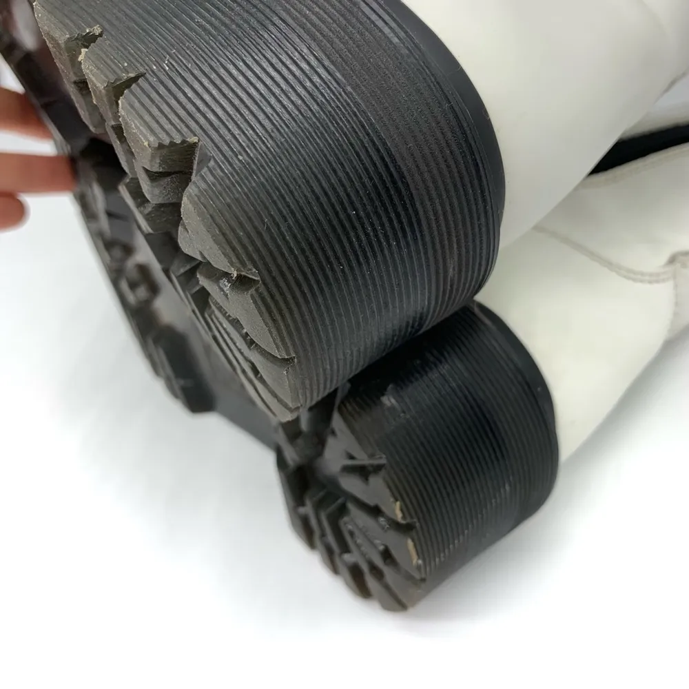 DOC MARTENS Jadon Boot Smooth Leather Platforms White Black 9W - Image 12