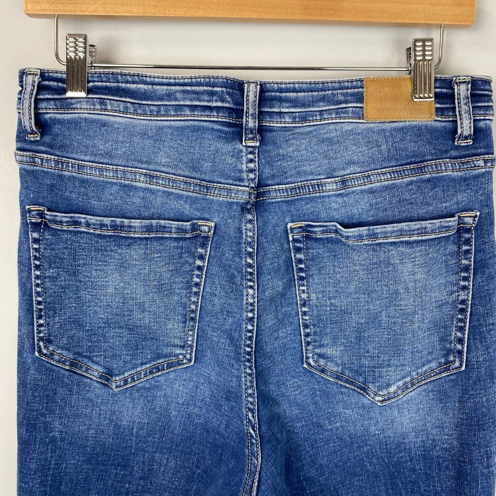 BKE Parker Distressed High Rise Ankle Skinny Stretch Jean Size 28/6 - Image 6