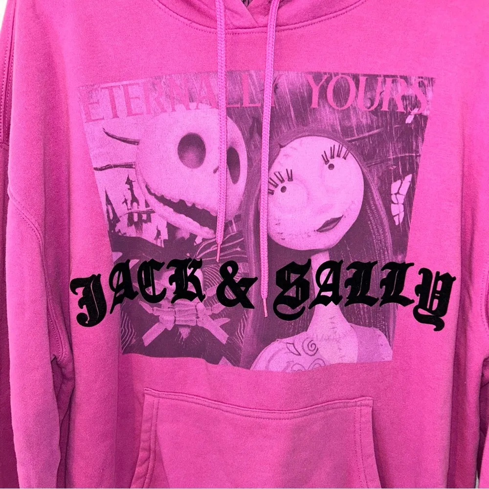 Pink Nightmare Before Christmas Jack Hoodie Skeleton Women’s Size XXL Halloween! White - Image 5