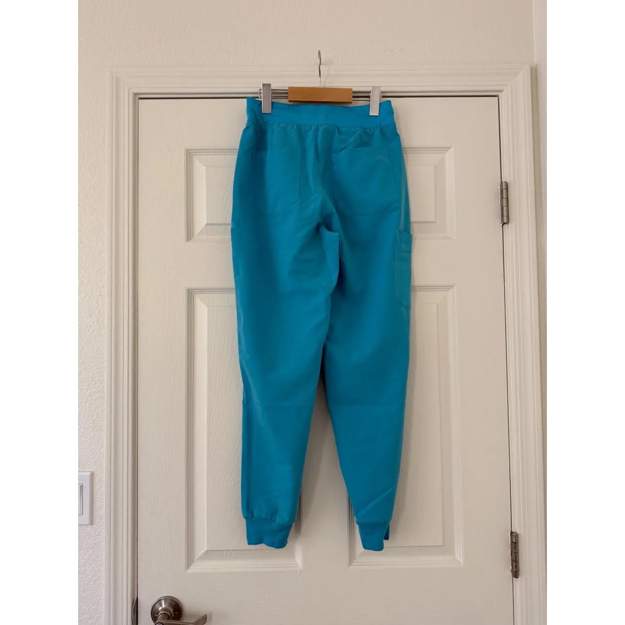 Mandala Jogger Scrub Pants XS fits small Blue - Image 2